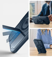 Etui pancerne Dexnor CamProtect z MagSafe do iPhone 16 Pro – niebieskie