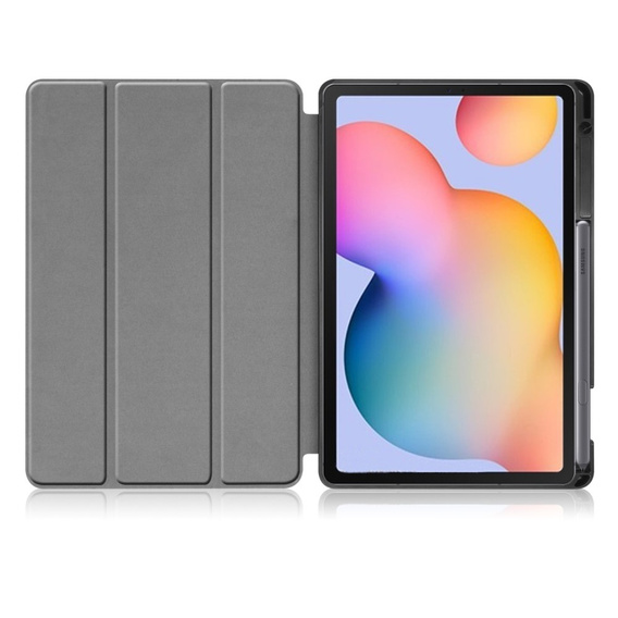 Etui do Samsung Galaxy Tab S6 Lite Tri-fold, z miejscem na rysik, fioletowe