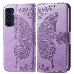 Etui z klapką do Samsung Galaxy A16 / A16 5G, Butterfly, fioletowe