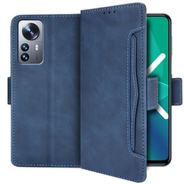 Etui z klapką do Xiaomi 12 Pro, Card Slot, granatowe