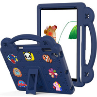 Etui do iPad 9.7" 2018/2017 (6/5 gen.) / Pro 9.7" 2016, Cute Patterns, z podstawką, Granatowe