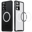 Etui z ochroną aparatu do Samsung Galaxy Note 20 Ultra, CamShield MagSafe, przezroczyste / czarne