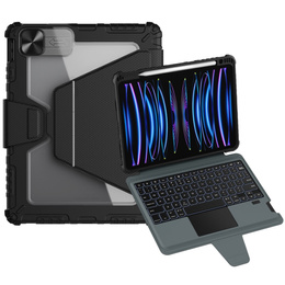 Etui z klawiaturą do iPad Air 11" 2025/2024 (7/6 gen.) / Air 10.9" 2022/2020 (5/4 gen.) / Pro 11" 2021/2020 (3/2 gen.) / iPad 11" 2025 A16 (11 gen.) / iPad 10.9" 2022 (10 gen.), NILLKIN Bumper Link Keyboard C