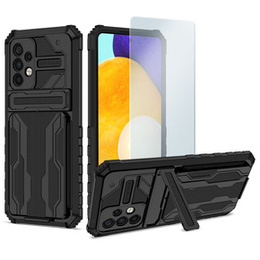 Zestaw Etui do Samsung Galaxy A33 5G, Pancerne Protect, Czarne + Szkło