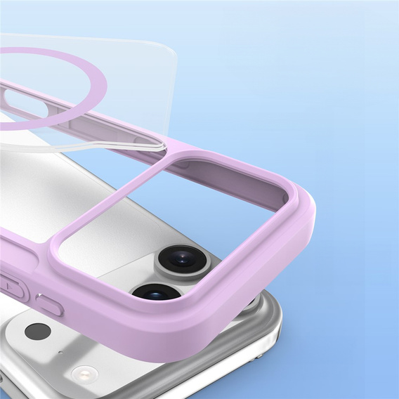 Etui z klapką Dux Ducis do iPhone 17 Pro Max, Skin X Pro, do MagSafe, fioletowe