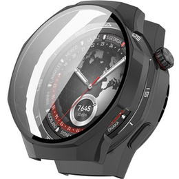 Etui do Huawei Watch GT 5 Pro 46mm, Czarne + Szkło Hartowane