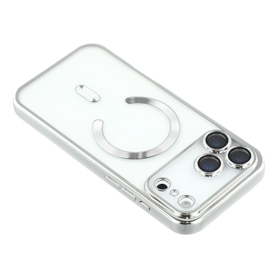 Etui do iPhone 17 Pro Max Electro MagSafe – srebrne