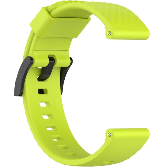 Pasek silikonowy do zegarka Suunto 9, Jasny Zielony