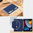 Etui do iPad 10.2" 2021/2020/2019 (9/8/7 gen.), Business Card and Pen Slot, niebieskie
