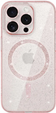 Etui do iPhone 16 Pro Max, ERBORD Glitter MagSafe, różowe + Szkło na ekran