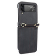 Etui Leather Card Slots do Samsung Galaxy Z Flip3 5G, Black