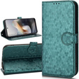 Etui z klapką do Motorola Moto G56 5G, Wallet Rhombus, zielone