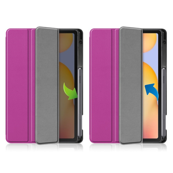 Etui do Samsung Galaxy Tab S6 Lite 10.4" 2020/2022/2024, z miejscem na rysik, fioletowe