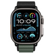 Pasek Spigen WBF1 Band do Apple Watch 1/2/3/4/5/6/7/8/9/10/11/SE/Ultra 1/2/3 42/44/45/46/49mm – Czarny / Zielony