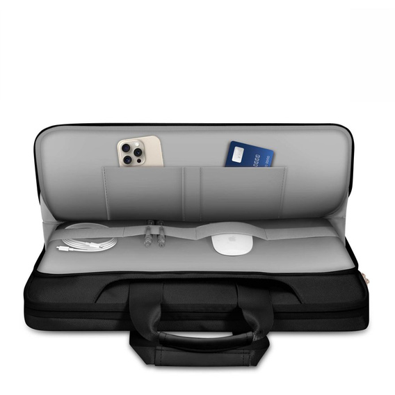 Tech-Protect Pocket Bag, Etui Torba do laptopów 13-14 cali, Czarna