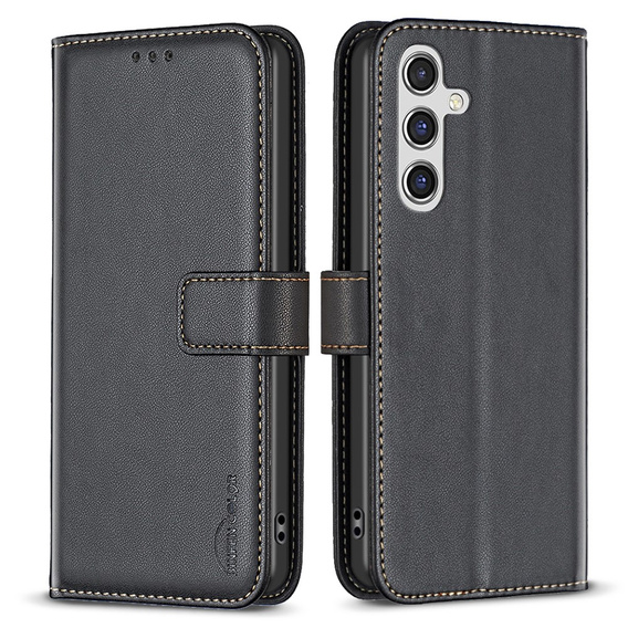 Etui z klapką do Samsung Galaxy A35 5G,BINFEN Wallet, czarne