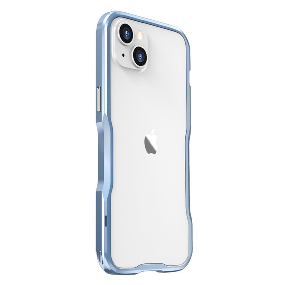 Etui LUPHIE do iPhone 14 Plus, Armor Bumper, niebieskie