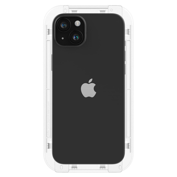 Spigen Glas.TR ”EZ FIT” Szkło Hartowane do iPhone 15 Plus, Czarne