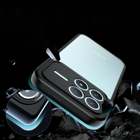 Etui do Xiaomi Poco F8 Pro, Fusion Hybrid, przezroczyste z czarną ramką