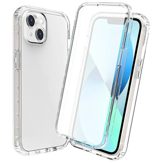 Etui do iPhone 14 Plus, Shockproof, z folią, przezroczyste