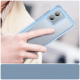 Etui do Motorola Moto G53 5G, Fusion Hybrid, przezroczyste / niebieskie