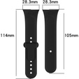 Pasek Silikonowy do Xiaomi Redmi Watch 3, Czarny