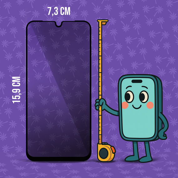 Szkło Hartowane Prywatyzujące Shy Palm do Samsung Galaxy A16 4G/5G