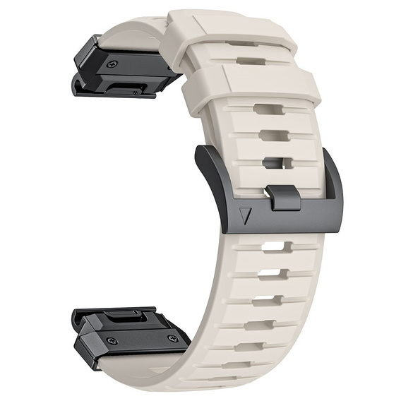Pasek Silikonowy QuickFit do Garmin Fenix 22mm, Beżowy