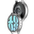 2w1 Etui z Osłoną na Ekran do Samsung Galaxy Watch 6 40mm, Przezroczyste