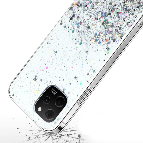 Etui do Huawei Nova Y61, Glittery, przezroczyste