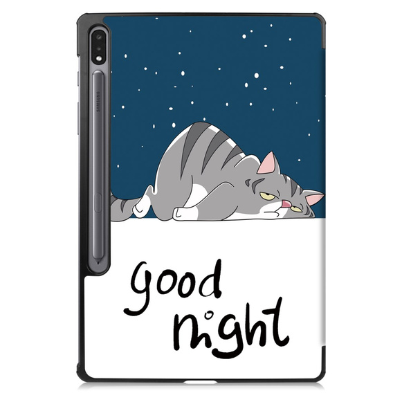 Etui do Samsung Galaxy Tab S9 Plus, Smartcase, sleeping cat