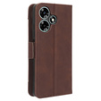 Etui z klapką do Infinix Hot 30, Card Slot, brązowe