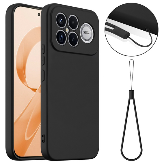 Etui do Xiaomi Poco F8 Ultra, Silicone Lite, do MagSafe, czarne