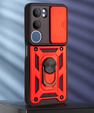 Etui pancerne do Vivo Y19s, CamShield Slide, czerwone