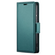 Etui do Motorola Edge 60 Fusion, ERBORD Glossy Litchi, portfel z klapką, zielone