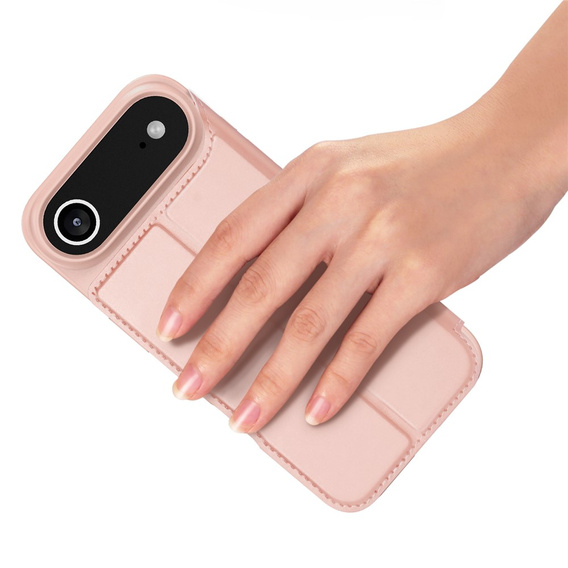 Etui z klapką Dux Ducis do iPhone Air, Skin Pro, różowe