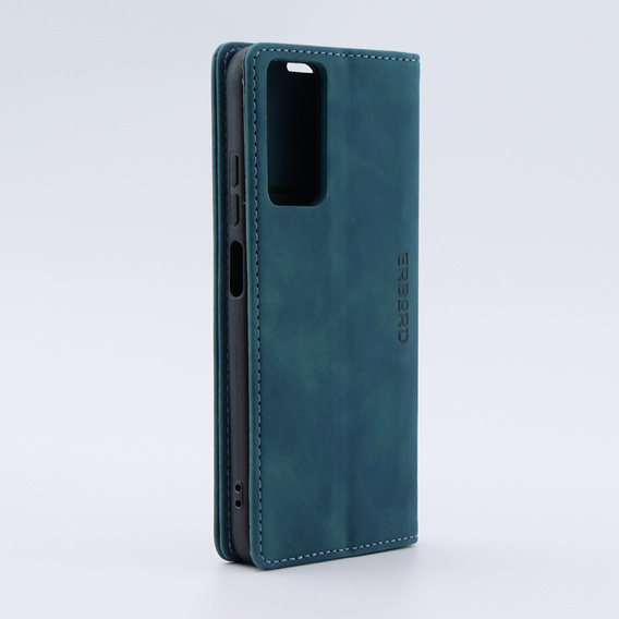 Etui do Xiaomi Redmi Note 12S, ERBORD Vintage portfel z klapką, niebieskie