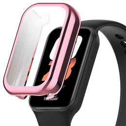 2w1 Etui z Osłoną do Xiaomi Redmi Smart Band 2 / Xiaomi Smart Mi Band 8 Active, Różowe
