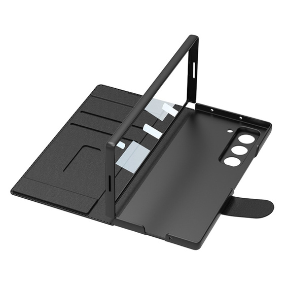 Etui portfelowe z klapką do Samsung Galaxy Z Fold 7 5G – czarne