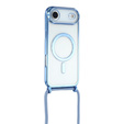 Etui do iPhone Air, Electro MagSafe, niebieskie + Smycz