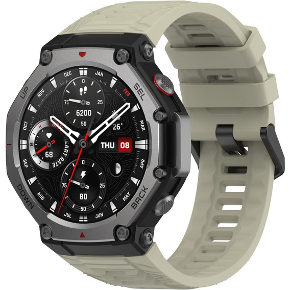 Pasek Silikonowy do Amazfit T-Rex 3, Szary