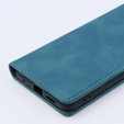 Etui do Xiaomi Redmi Note 12 4G, ERBORD Vintage portfel z klapką, niebieskie