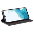 Etui z klapką do Samsung Galaxy A56 5G, Carbon LC.IMEEKE, czarne