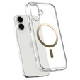 Etui Spigen do iPhone 17, Ultra Hybrid MagSafe, Clear/Gold