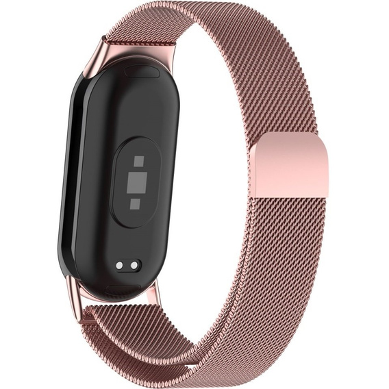 Pasek Bransoleta Milanese do Xiaomi Smart Band 10 / 9 / 8, Różowy