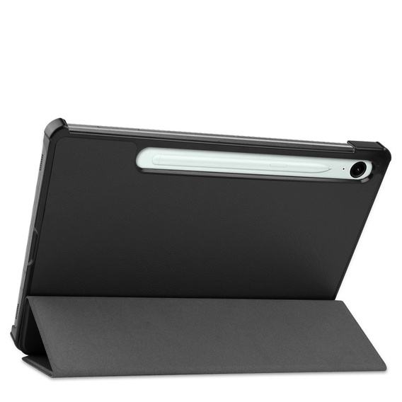 Etui do Samsung Galaxy Tab S10 Lite / S10 FE / S9 FE, Tri-fold, z miejscem na rysik, czarne