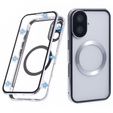 Etui Magnetic Dual Glass MagSafe do iPhone 16, srebrne