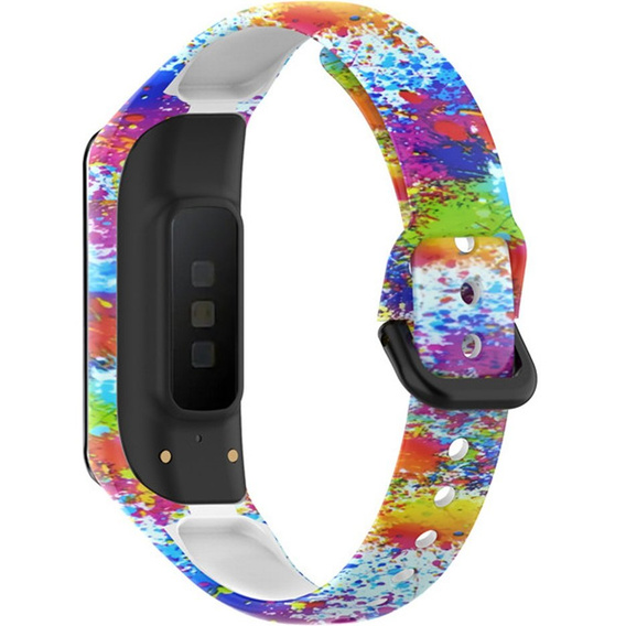 Pasek Silikonowy do Samsung Galaxy Fit 2 SM-R220, Colorful Print