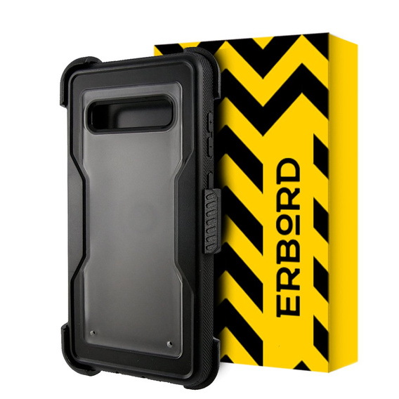 Etui ERBORD TOUGH do Samsung Galaxy S10 - Clear / Black