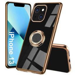 Etui do iPhone 13, Electro Ring, czarne